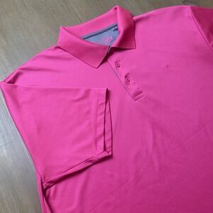 Wrangler 20X Competition‎ Pink SS Men's Advanced Comfort Polo Golf Shirt L READ